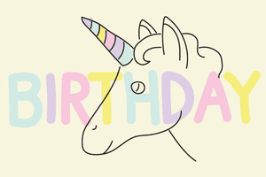 gift card - unicorn