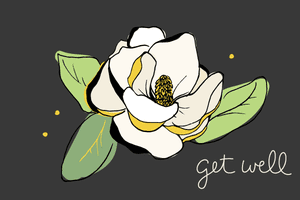 gift card - get well flower