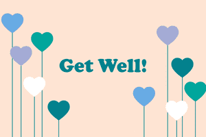 gift card - get well hearts